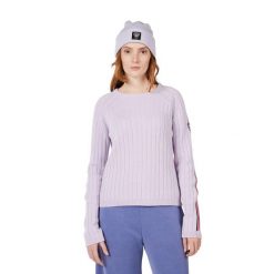 Sweter damski Rossignol Corbyr. Fioletowe swetry nierozpinane damskie Rossignol, na zimę, bez wzorów, bez kołnierzyka, bez ramiączek. Za 657.50 zł.