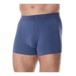 Bokserki męskie bawełniane Brubeck classic COMFORT COTTON. Niebieskie bokserki męskie Brubeck, bez wzorów, z bawełny. Za 41.99 zł.