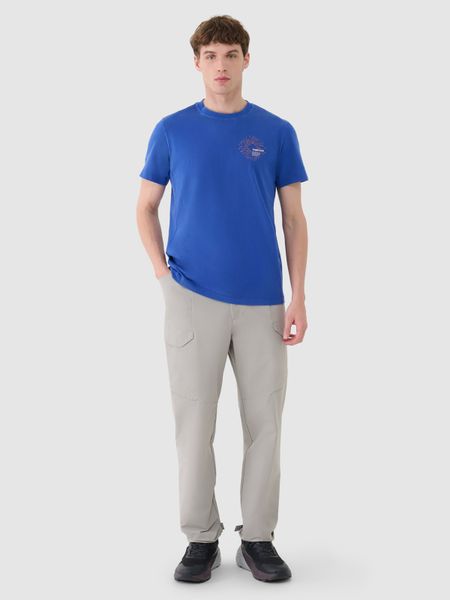 4F Spodnie casualowe męskie - szare XL. Szare spodnie materiałowe męskie 4F, bez wzorów, z elastanu. W wyprzedaży za 129.99 zł.