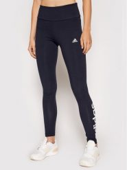 Adidas Legginsy Essentials Logo H07781 Granatowy Extra Slim Fit. Niebieskie legginsy damskie Adidas, xs, bez wzorów, z bawełny, do biegania. Za 89.99 zł.