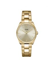 Cluse Zegarek Feroce Mesh CW11212 Złoty. Żółte, cyfrowe zegarki damskie Cluse, z meshu, złote. Za 499.99 zł.
