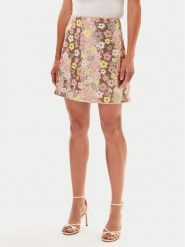 YAS Spódnica mini Lalea 26037763 Złoty Slim Fit. Żółte spódnice damskie YAS, bez wzorów, z syntetyku, mini. Za 159.99 zł.