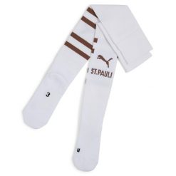Męskie skarpety FC St. Pauli z grafiką PUMA White Espresso Brown. Białe skarpety męskie Puma, bez wzorów. Za 96.68 zł.