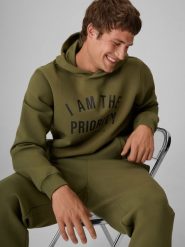 4F Bluza dresowa regular z kapturem męska - khaki XXL. Brązowe bluzy sportowe męskie 4F, m, bez wzorów, z dresówki, z kapturem, trekkingowe. Za 229.99 zł.