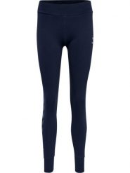 Damskie legginsy bawełniane Hummel Move Grid. Niebieskie legginsy damskie Hummel, bez wzorów, z bawełny. Za 169.95 zł.