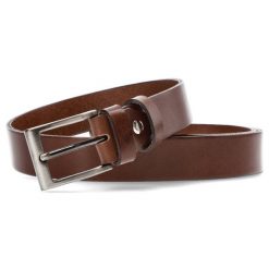 Brązowy Skórzany Pasek Męski Armodo. Brązowe paski męskie Armodo, z jeansu, eleganckie. Za 79.00 zł.