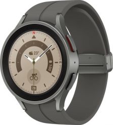 Smartwatch Samsung Galaxy Watch 5 Pro 45mm Szary (SM-R920NZT). Szare zegarki smartwatch SAMSUNG, bez wzorów. Za 2,050.98 zł.