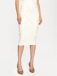 Gaudi Spódnica ołówkowa 421FD73001 Écru Slim Fit. Spódnice damskie Gaudi, l, bez wzorów, z wiskozy, ołówkowe. Za 339.99 zł.