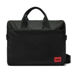 Torba na laptopa HUGO. Czarne torby na laptopa damskie Hugo, bez wzorów. Za 239.99 zł.