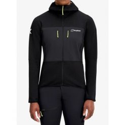 Bluza polarowa damska Berghaus MTN Guide MW Hoody. Czarne bluzy damskie Berghaus, bez wzorów, z polaru, bez ramiączek, bez kaptura. Za 670.99 zł.