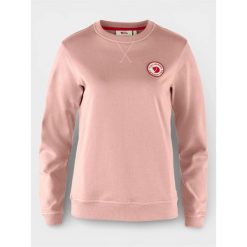 Sweter Damski Fjallraven 1960 Logo Badge. Czerwone swetry nierozpinane damskie Fjällräven, bez wzorów, casualowe, bez kołnierzyka, bez ramiączek. Za 524.45 zł.