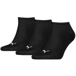 Skarpety Unisex Dla Dorosłych 261080001 (zestaw 3 Sztuk). Czarne skarpetki damskie Puma, bez wzorów. Za 73.99 zł.
