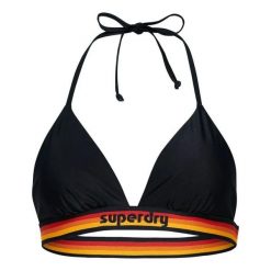 Damski trójkątny top do kostiumu kąpielowego Superdry Vintage Logo. Niebieskie rajstopy i pończochy Superdry, l, bez wzorów. Za 141.30 zł.