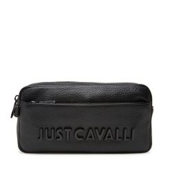 Saszetka Just Cavalli. Czarne saszetki i nerki męskie Just Cavalli, bez wzorów. Za 399.99 zł.