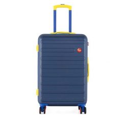 Walizka średnia Semi Line. Niebieskie walizki damskie Semi-line, bez wzorów, średnie. Za 239.99 zł.