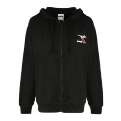 Bluza damska DIADORA L. HOODIE FZ FLOSS L. Brązowe bluzy damskie Diadora, l, bez wzorów, bez ramiączek, bez kaptura. Za 119.99 zł.
