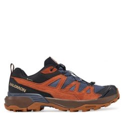 Trekkingi Salomon. Niebieskie buty zimowe męskie Salomon, z gore-texu, bez zapięcia. Za 449.99 zł.