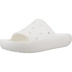 Sandały CROCS CLASSIC SLIDE V2 U Biały. Białe sandały damskie Crocs, bez wzorów, bez obcasa, bez zapięcia. Za 142.99 zł.