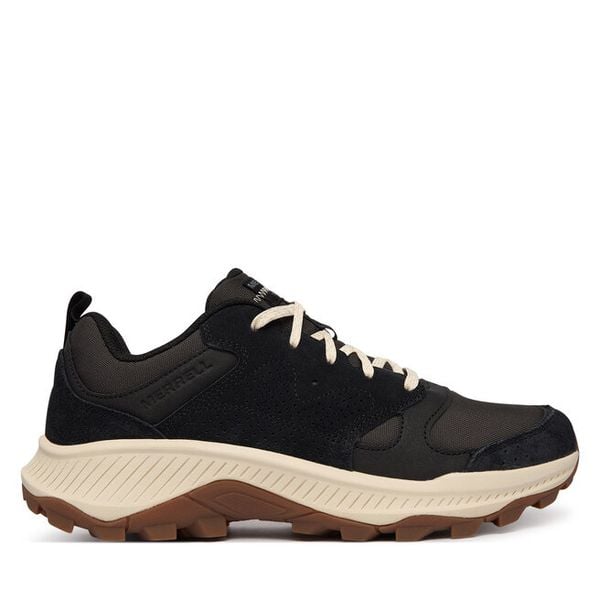 Trekkingi Merrell. Czarne buty zimowe męskie Merrell, bez wzorów, bez obcasa, bez zapięcia. Za 379.99 zł.