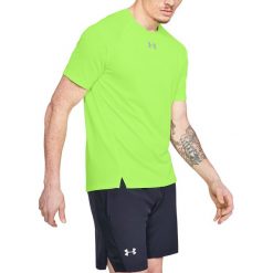 Under Armour Qualifier Koszulka Zielony. Zielone t-shirty męskie Under Armour, s, bez wzorów, z elastanu, bez kołnierzyka, bez ramiączek. Za 206.95 zł.