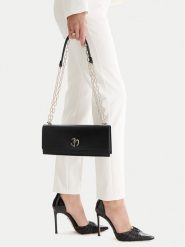 Eva Minge Torebka EO-ANIKA-LDA8635 Czarny. Czarne listonoszki damskie Eva Minge, bez wzorów, z materiału, bez dodatków. Za 199.99 zł.