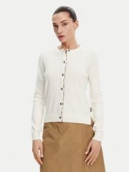 Barbour Kardigan Bredona LKN1008WH71 Écru Regular Fit. Kardigany damskie Barbour, bez wzorów, z bawełny, bez kołnierzyka. Za 309.99 zł.