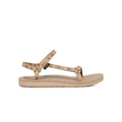 Sandały damskie Teva Original Universal Slim. Brązowe sandały damskie Teva, bez wzorów, bez obcasa, bez zapięcia. Za 235.99 zł.
