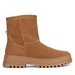 Śniegowce Lasocki. Brązowe śniegowce damskie Lasocki, bez zapięcia. Za 259.99 zł.