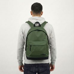Plecak sportowy PALERMO zielony militarny 31 x 40 x 12 cm. Zielone plecaki męskie Legea, bez wzorów, z materiału, militarne. Za 52.00 zł.