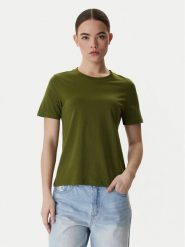 Vero Moda T-Shirt Paulina 10316991 Zielony Regular Fit. Zielone t-shirty damskie Vero Moda, xl, bez wzorów, z bawełny, bez kołnierzyka, bez ramiączek. Za 69.99 zł.
