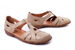 JOSEF SEIBEL 79529 95 230 Rosalie 29 creme, sandały damskie. Brązowe sandały damskie Josef Seibel, bez wzorów, ze skóry, bez obcasa, bez zapięcia. Za 299.90 zł.