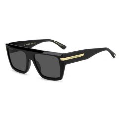 Okulary przeciwsłoneczne męskie DSQUARED2 D2 0177/S 807 IR, rozmiar 56 mm. Czarne okulary przeciwsłoneczne damskie DSQUARED. W wyprzedaży za 1,131.30 zł.