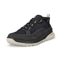Buty do chodzenia damskie Ecco Ult-trn Low. Czarne obuwie trekkingowe damskie ecco, z jeansu, bez zapięcia. Za 797.00 zł.
