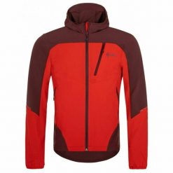 Męska kurtka softshell Kilpi NEATRIL-M. Czerwone kurtki męskie Kilpi, m, bez wzorów, z softshellu, bez kaptura, trekkingowe. Za 318.77 zł.