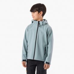 Kurtka softshell turystyka junior Swedemount Tromsö Softshell Jacket wodoodporna. Zielone kurtki męskie SWEDEMOUNT, bez wzorów, z softshellu, sportowe, bez kaptura. Za 199.99 zł.