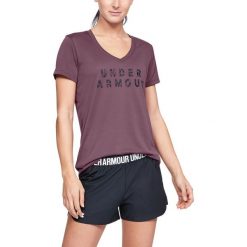 Under Armour Tech™ Koszulka Fioletowy. Fioletowe bluzki damskie Under Armour, s, bez wzorów, z materiału, bez kołnierzyka, bez ramiączek. Za 128.95 zł.