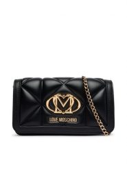 LOVE MOSCHINO Torebka JC5640PP0PLC0000 Czarny. Czarne torebki do ręki damskie Love Moschino, bez wzorów, ze skóry, bez dodatków. Za 699.99 zł.