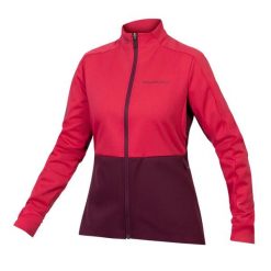 Damska bluza dresowa Endura Windchill II. Czerwone bluzy damskie ENDURA, bez wzorów, z dresówki, sportowe, bez ramiączek, bez kaptura. Za 514.90 zł.