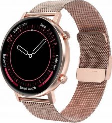 Smartwatch Bakeeley E05 Różowe złoto. Czerwone zegarki smartwatch Bakeeley, bez wzorów. Za 219.99 zł.