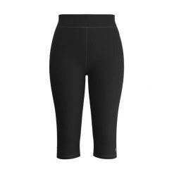 Legginsy 3/4 klasyczne z wełny merino termiczne dla kobiet Smartwool. Czarne legginsy damskie Smartwool, bez wzorów, z dzianiny. Za 452.75 zł.