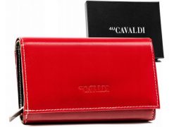 Portfel skórzany 4U Cavaldi RD-21-GCL czerwony. Czerwone portfele damskie 4U Cavaldi, ze skóry. Za 65.99 zł.