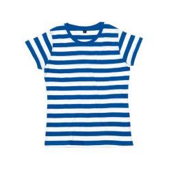 T-shirt Damski W Paski. Białe t-shirty damskie MANTIS, bez wzorów, casualowe, bez kołnierzyka, bez ramiączek. Za 65.99 zł.