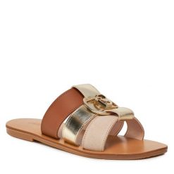Klapki Liu Jo. Klapki damskie Liu Jo, bez wzorów, bez obcasa, bez zapięcia. Za 749.99 zł.