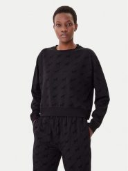 HUGO Bluza Lokky 50545210 Czarny Relaxed Fit. Czarne bluzy damskie Hugo, xl, bez wzorów, z bawełny, bez ramiączek, bez kaptura. Za 399.99 zł.