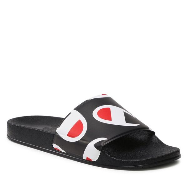 Klapki Champion. Czarne buty sportowe męskie Champion, bez wzorów, bez zapięcia. Za 119.99 zł.