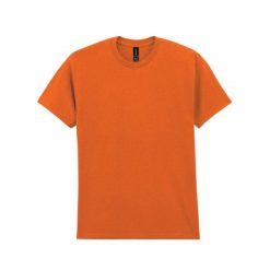 Ciężka Bawełniana Koszulka Unisex Dla Dorosłych. Brązowe bluzki damskie GILDAN, m, bez wzorów, z bawełny, sportowe, bez kołnierzyka, bez ramiączek. Za 40.99 zł.