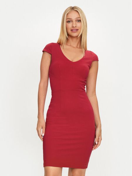 Marciano Guess Sukienka codzienna 4YGK23 6375Z Czerwony Bodycon Fit. Czerwone sukienki damskie Marciano Guess, na co dzień, z aplikacjami, z wiskozy, bez kołnierzyka, bez ramiączek, bodycon. Za 469.99 zł.