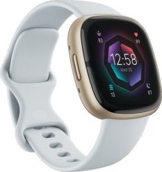Smartwatch Fitbit Sense 2 Niebieski (FB521GLBM). Niebieskie zegarki smartwatch FitBit, bez wzorów. Za 1,060.47 zł.