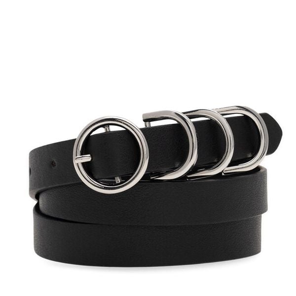 Pasek Damski Jenny Fairy. Czarne paski damskie Jenny Fairy, bez wzorów. Za 39.99 zł.