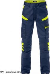 Spodnie ochronne męskie do pasa odblaski wiele kieszeni + na nakolanniki wstawki Cordura strecz 2555 STFP FRSTDS-2555 50. Brązowe spodnie sportowe męskie Reis, m, bez wzorów, narciarskie. Za 463.82 zł.